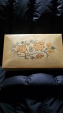Vintage Reuge Italy Edelweiss Swiss Musical Movement Music Jewelry Box *WORKING* picture