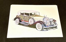 Vintage 1930-1931 Cadillac La Salle Print Card Illustration Luxury Sedan 10x8 picture
