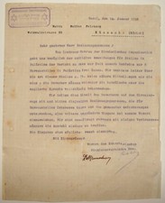Letter Jewish Judaica RARE Zionist Switzerland Basel 1919 SIGNED picture