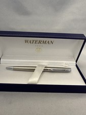 Waterman Hemisphere Rollerball Pen Stainless Steel New In Box picture