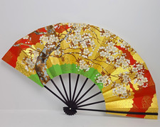 Vintage Japanese Fan Sensu Mai Ogi 10.5