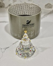 Retired Swarovski Silver Crystal Christmas Tree Figurine #266945 Hirzinger BOX picture