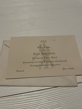 1934 Delta Kappa of Tri Delta Formal Dance Invitation Kentwood Arms Hotel picture