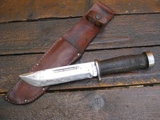 Cattaraugus 225Q WW2 Vintage Quartermaster Knife And Sheath picture