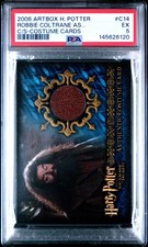 2006 ARTBOX HARRY POTTER C14 RUBEUS HAGRID ROBBIE COLTRANE COSTUME PSA 5 picture
