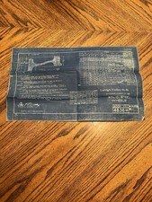 Antique 1932 Lehigh Valley Railroad South Bethlehem PA Blueprint Paperwork picture