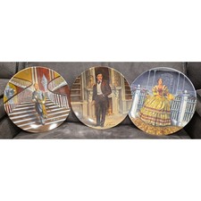 1854 Knowles 'Gone With The Wind' Collector Plates Set of 3 Raymond Kursar picture