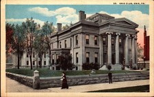 Antique Postcard Erie Club Erie PA picture