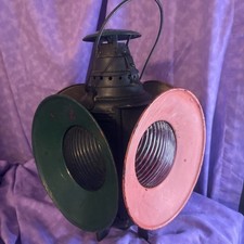 Original Dressel Railroad Signal Light 4 Way Lantern Arlington NJ USA Incomplete picture