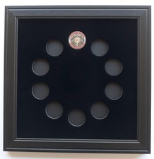 10 CASINO POKER CHIPS (NOT INCLUDED) WALL DISPLAY PICTURE FRAME 12