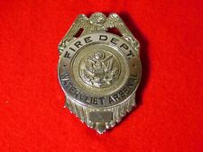 VINTAGE NY MILITARY OBSOLETE FIRE DEPT WATERVLIET ARSENAL BADGE picture