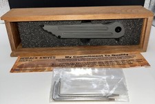         Jake Hoback Kwaiback MK6 Titanium w/ Fullers Stonewash  Folding Knife   picture