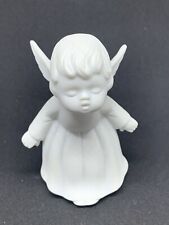 Vintage Lefton Kissing Angel Figurine Bisque White Numbered #02079 picture