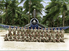 WW II - Usa  Photo -- -Gregory Boyington's ( Pappy ) Black Sheep Squadron.. picture
