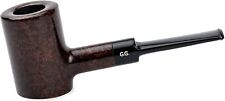 Briar Tobacco Smoking Pipe, classic POKER shape, Fits 9mm Filter (BROWN) picture
