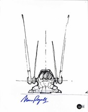 Norman Reynolds Star Wars Shuttle Craft Concept Signed 11x14 Photograph BECKETT picture