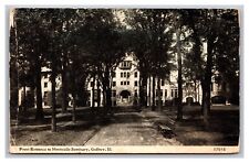 Godfrey, IL Illinois, Monticello Seminary Front Entrance, Postcard Posted 1917 picture