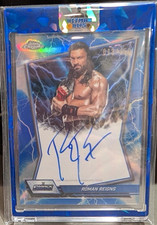 Topps 2026 Topps Chrome WWE SmackDown Roman Reigns Blue Brand Auto BBA-ROM picture
