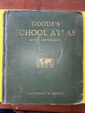 Goodies school Atlas circa 1932 pre-war good condition used In a 1930’s school picture