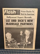 1973 Sept 18th Confidential Flash Newspaper, Liz Taylor, Richard Burton (VRN10B picture
