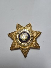 Blackinton Police Lieutenant Badge City of Kankakee Illinois 24KT Karatclad HGE picture