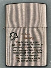 Vintage 1999 An Irish Blessing Chrome Zippo Lighter NEW picture