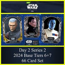 DAY 2 SERIES 2 BASE 2024 SILVER+BRONZE 66 CARD SET-TOPPS STAR WARS CARD TRADER picture