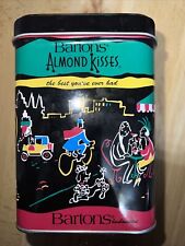 Vintage Barton's Almond Kisses metal Tin EMPTY Amazing Condition picture