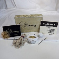 Vintage 1950’s Bakelite Lady Shaved Electric Shaver & Accessories Works picture