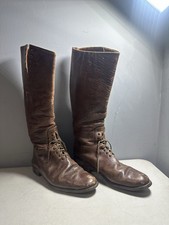 WWI US Army Cavalry Artillery Officers Riding Boots English Made 9.5 D Rare picture