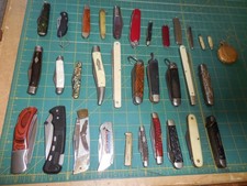 Vintage Pocket Knife Lot of 33 Old Folding Knives As-Is picture