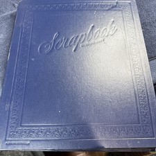 Vintage scrapbook containing old pictures greeting cards, etc. see pictures picture