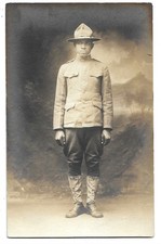 African American WW1 Soldier Richmond Virginia RPPC Photo Postcard picture