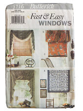 Butterick Fast & Easy African Themed  windows curtains jabots valance pattern picture