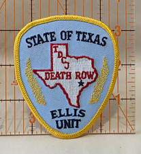 Vintage Texas TDCJ Ellis Unit Death Row Prison Patch Law Enforcement Memorabilia picture