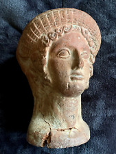5th-4th BCE Etruscan Terracotta Female Head of Hera Central Italy Museum Quality picture