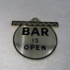 New Rare Vintage 1970's Bar Is Open/Closed Reversible Hanging Sign picture