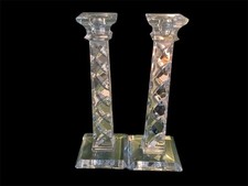 Lead Crystal 24% VTG Candle Sticks Holders 10