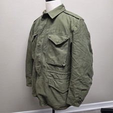 Vintage 60s US Army M-1951 M51 Field Jacket OG-107 w/ Pile Liner Medium Regular picture