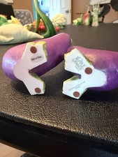 Home Grown by Enesco 2004 #4002363 Anthropomorphic Eggplant Ducks Figurine picture