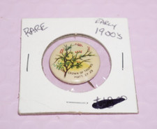Early 1900s Crown of Thorns Westminster Press Religious Church Pin Pinback picture