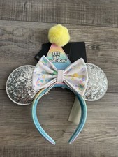 RARE Loungefly Disney  Sequins Its my Birthday  Ears New With Tags picture