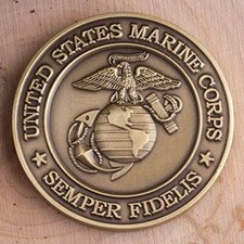 Marine Recon Challenge Coin, Gift for Veteran, USMC Gift picture