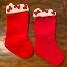 Christmas Stockings Dog Bones Red 19” Petco Pet Lot of 2 A17 picture