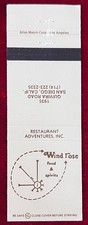 Wind Rose San Diego California Vintage Matchbook Cover B-7278 picture