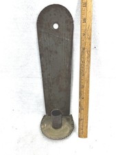 antique tin candle sconce 10.5 x 2.75 original very good original 18th 19thc  picture