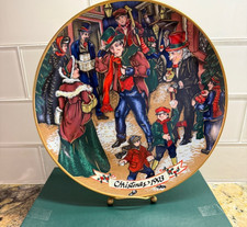1993 Fitz & Floyd Dickens Christmas Plate 