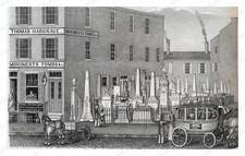 Philadelphia PA 1848 13th Street Thomas Hargrave Monuments Standard Postcard picture