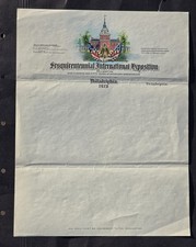 Sesquicentennial International Exposition 1926 Philadelphia  Letter Head picture