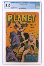 Planet Comics #40 - Fiction House 1946 CGC 3.0 Planet Stories #14 cover homage. picture